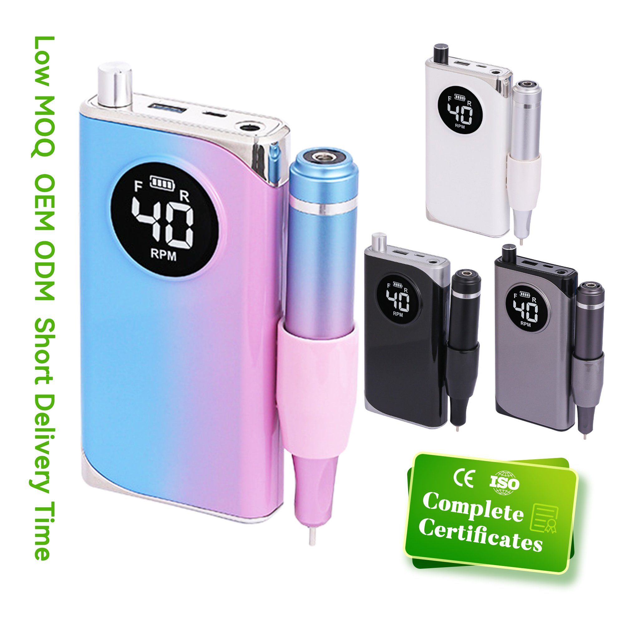 Excellent Nail Drill Machine Mini Nail E-file Brushless Electronic Nail Drill Pen