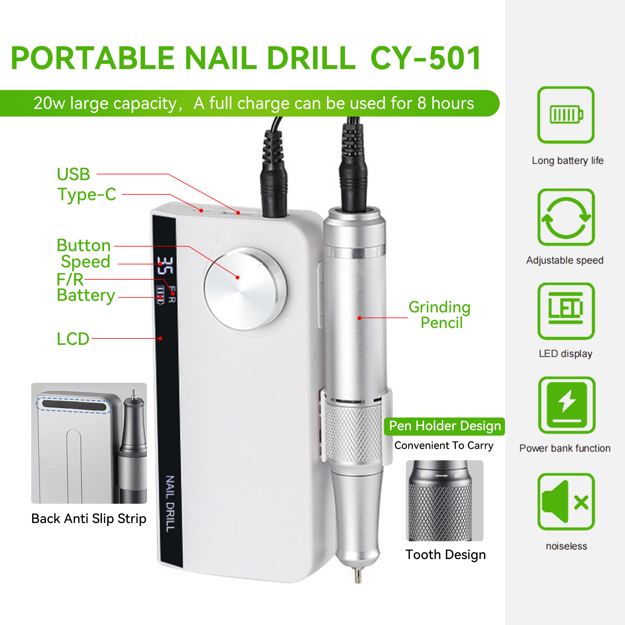 2025 New Nail Drill For Manicure Top Quality Supply Nail Drill Machine