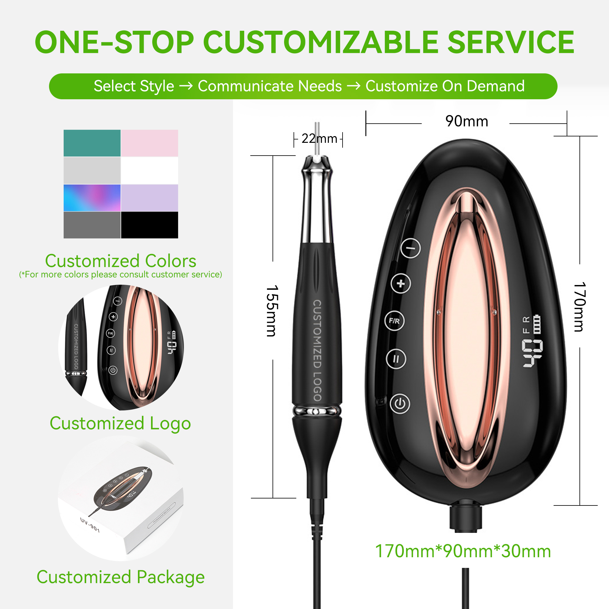 Wholesale Professional Nail Drill Machine Brushless Motor Portable 40000RPM Nail Drill Machine