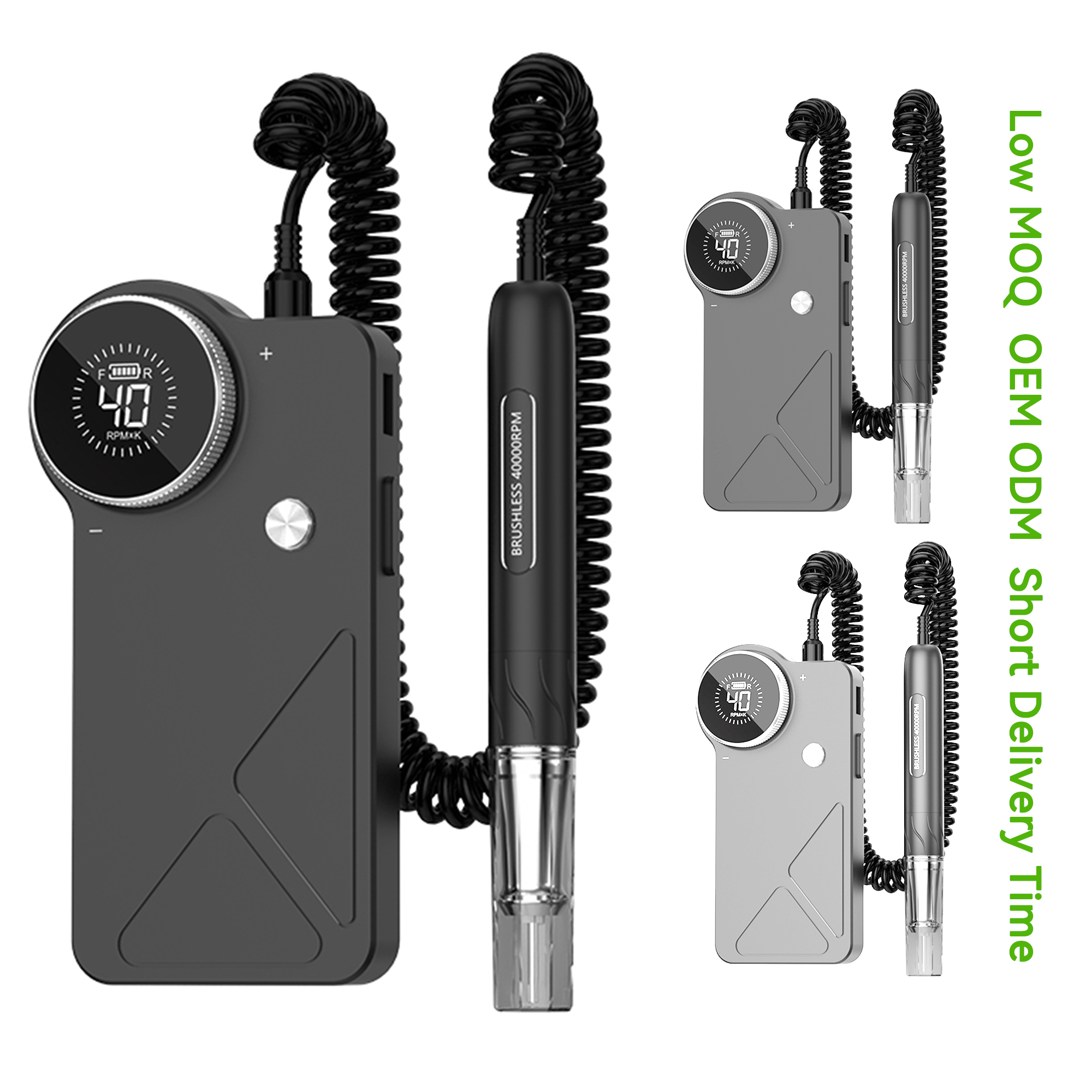 Nail Drill Machine Professional 40000rpm Rechargeable Portable Custom Logo Strong Efile Manicure Pedicure Brushless Nail Drill