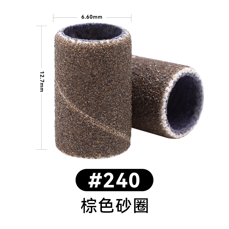 Factory OEM Free Sample High Quality Aluminum Oxide Japan NCA Mini Sanding Bands for Brown Nail Drill Bits